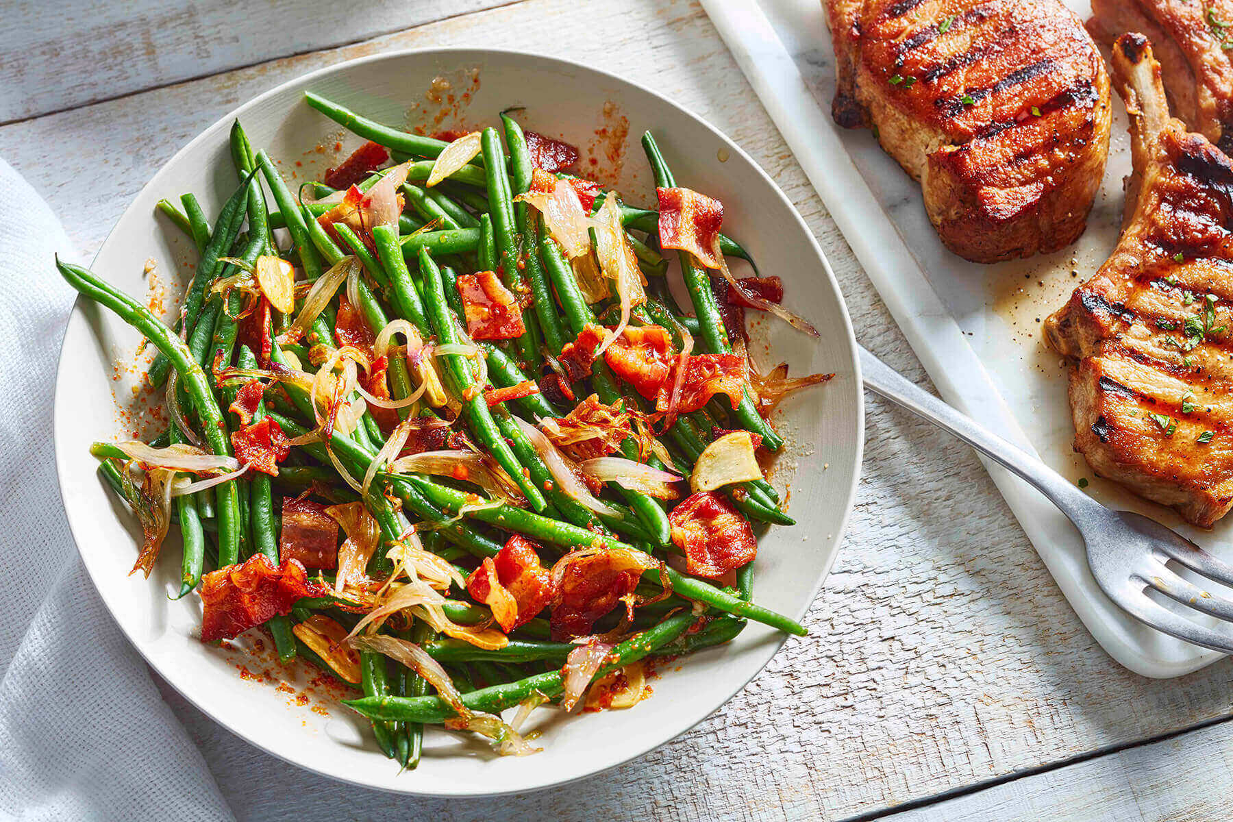 Sautéed Green Beans with Shallots & Bacon West IGA