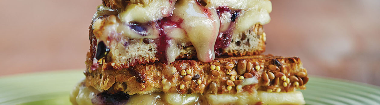 Brie Blueberry Grilled Cheese
