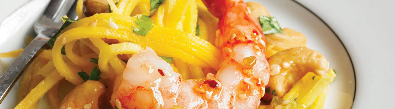 Sweet Chili Shrimp with Green Mango Salad