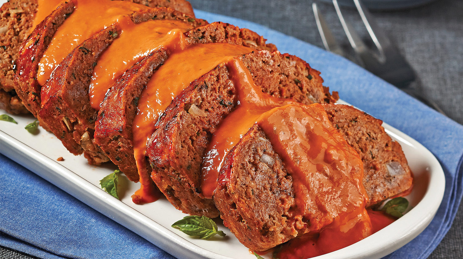 Basic Meatloaf with Creamy Tomato Sauce-image