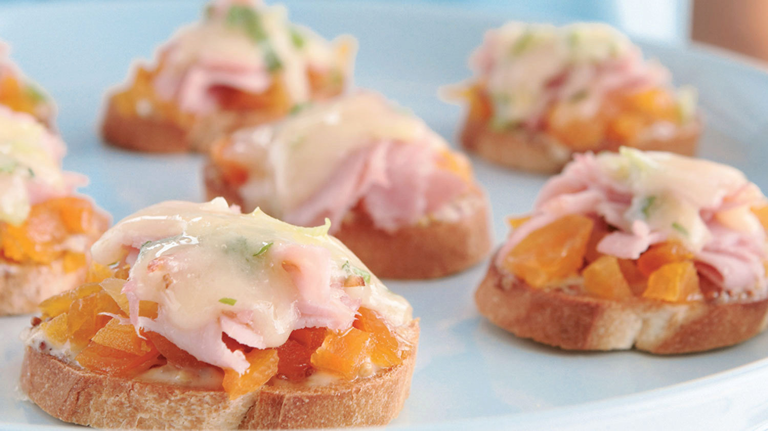 Cheesy Ham & Apricot Toasts West IGA