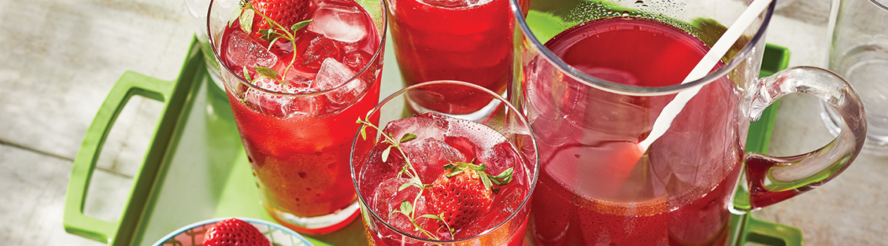 Recipe Strawberry Thyme Iced Tea