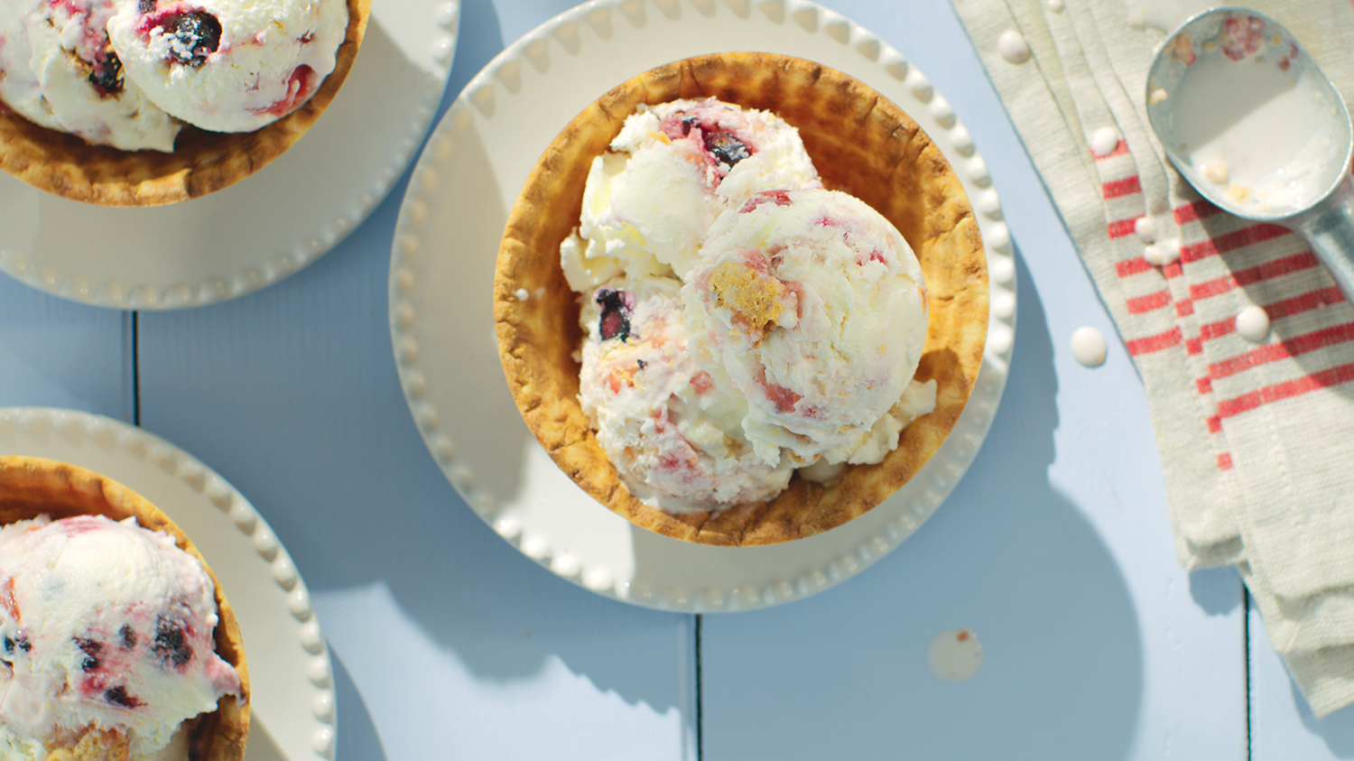 TwoIngredient Berry Pie Ice Cream West IGA