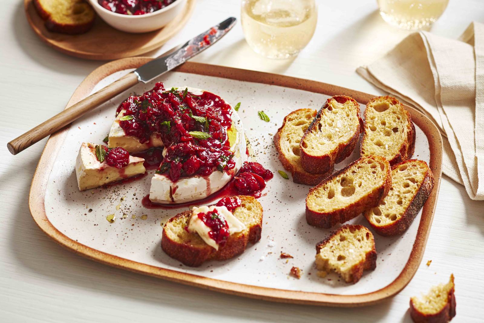 Brie with Warm Cherry Chutney West IGA