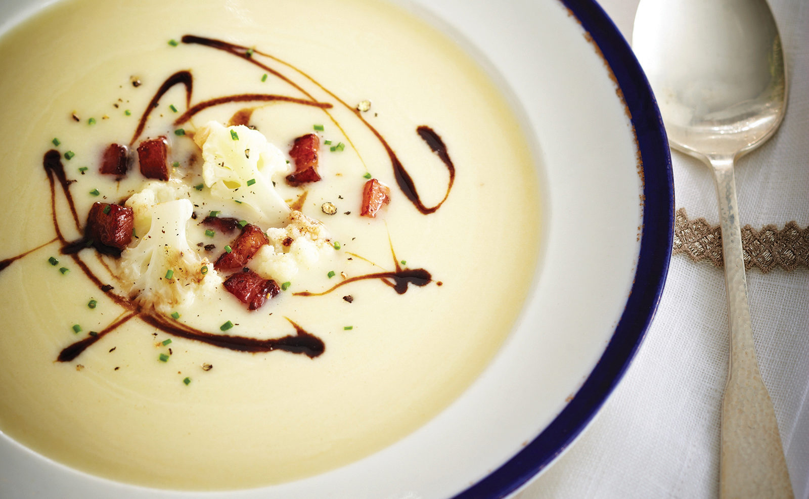 Cauliflower-Leek Soup with Pancetta & Balsamic Caramel – West IGA