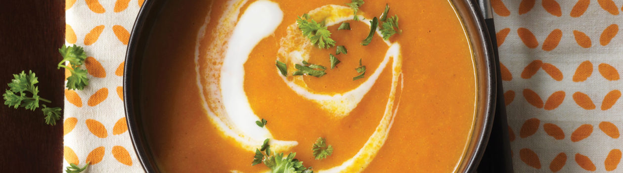 Ginger-Orange Curried Carrot Soup
