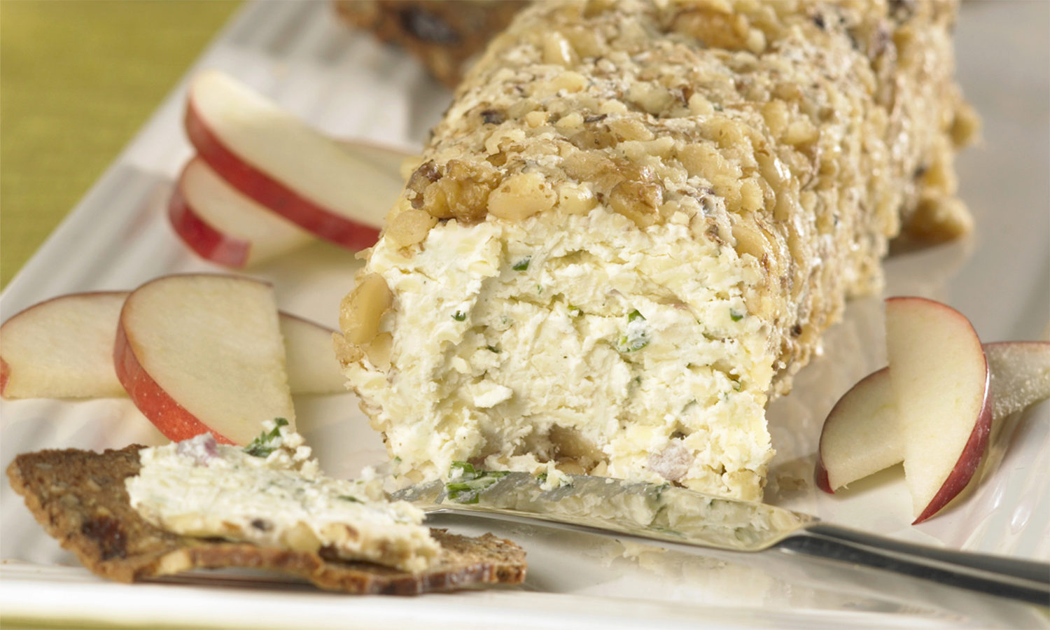 Irish Cheddar Log With Walnuts West IGA