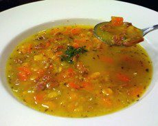 Read more about Old Fashioned Ham and Sweet Potato Soup with Quinoa