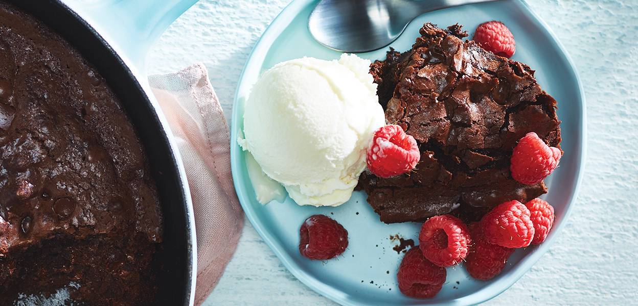 Grilled Fudgy One-Skillet Brownie – West IGA