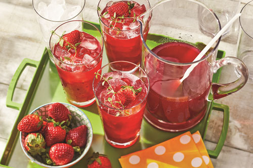 Strawberry Thyme Iced Tea