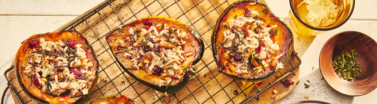 Acorn Squash with Harvest Rice Stuffing – West IGA