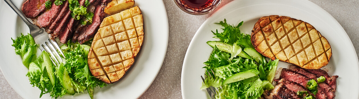 Smoked Steaks and Potatoes with Herb Butter – West IGA