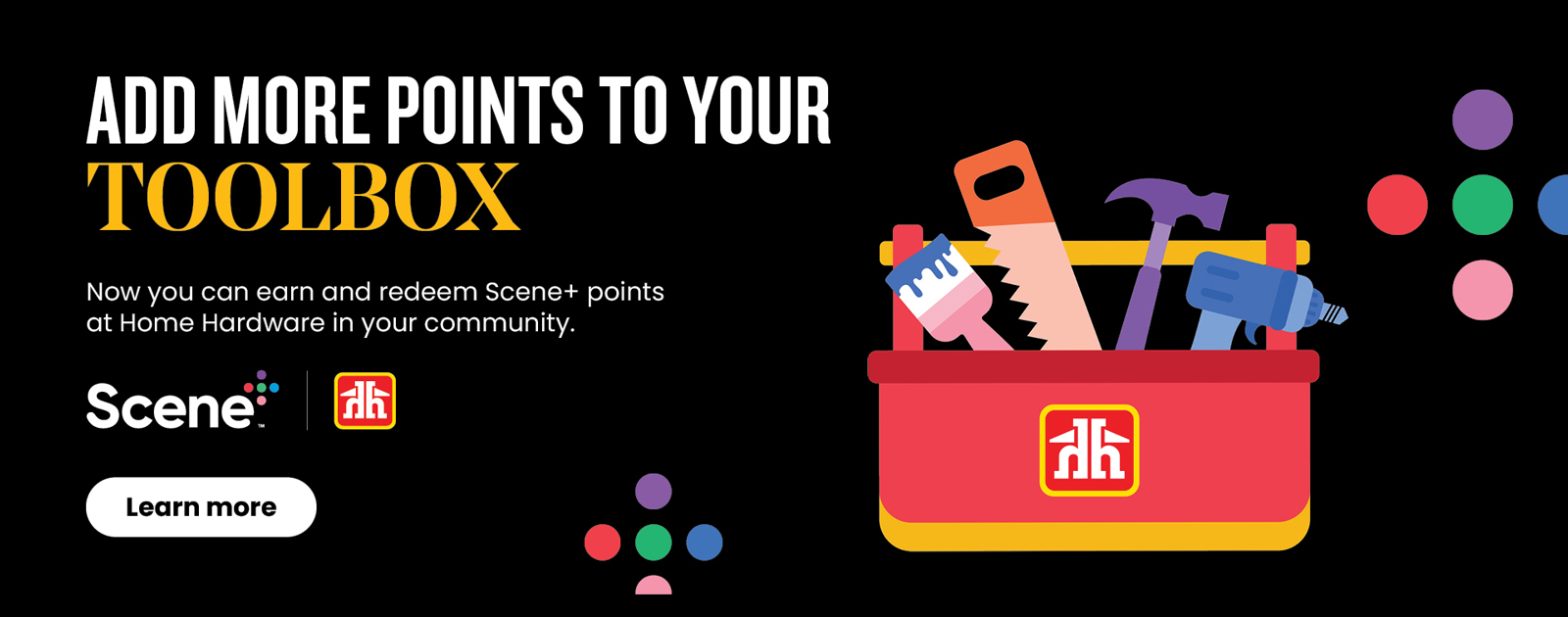 Now you can earn and redeem Scene+ points at Home Hardware