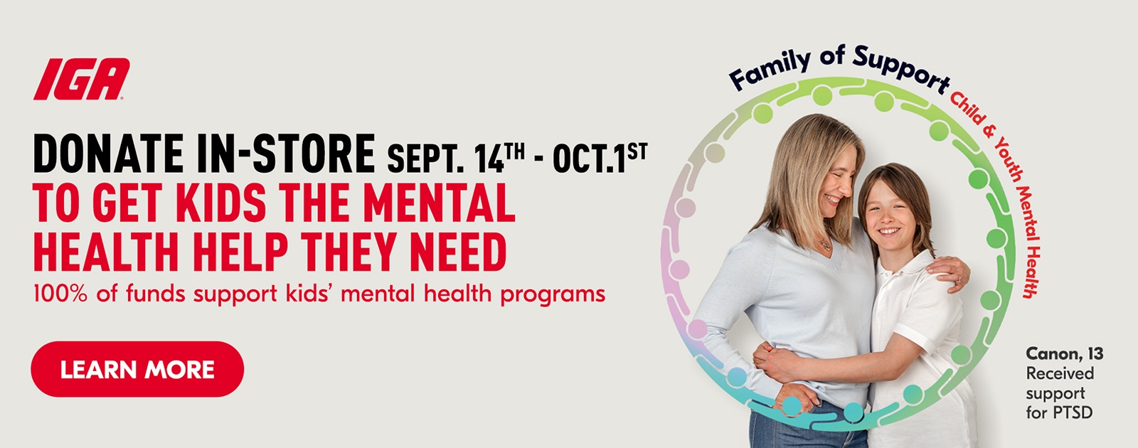 Family of Support: Child & Youth Mental Health In Store Fundraiser