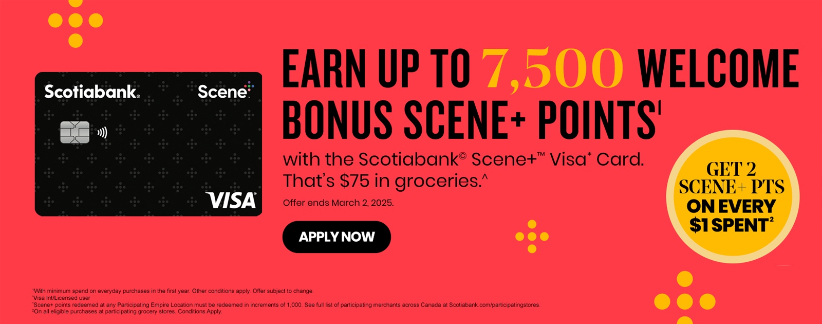 Scotiabank® Scene+™ Visa Card