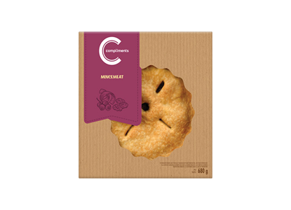 Compliments Pie 8 inch Mincemeat- 680g (HOLIDAY LTO)